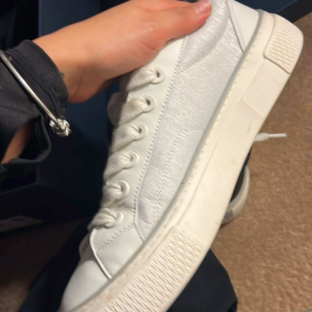 Dior B33 Spin Sneakers - White and Gray - Picture 7 of 12